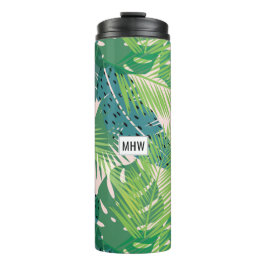 Garrafa Térmica Leaf Tumbler personalizado de monograma