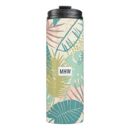 Garrafa Térmica Leaf Tumbler personalizado de monograma