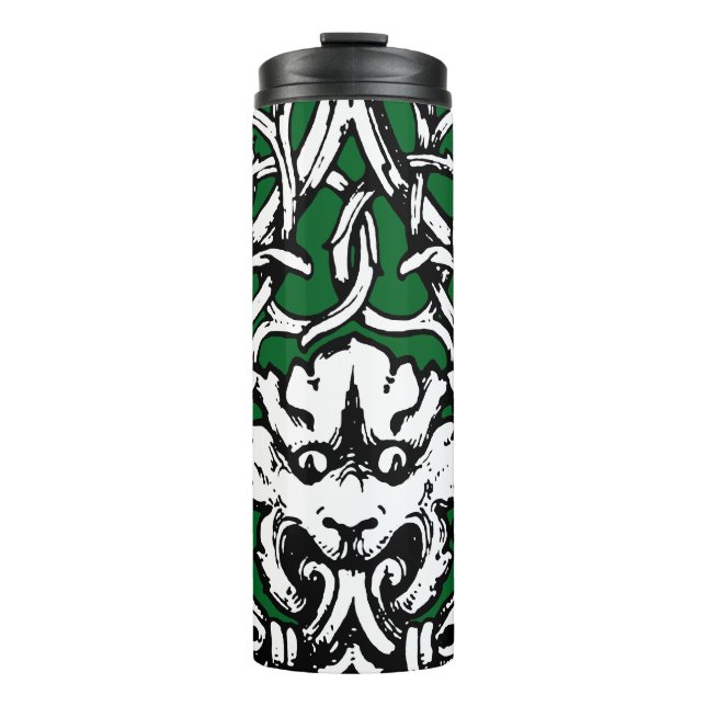 Garrafa Térmica Leão Knotwork do Século 20 inicial (Frente)