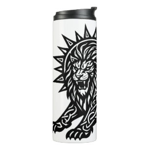 Garrafa Térmica Leão Zodíaco Sol‑Crina Leão BurnsInHell