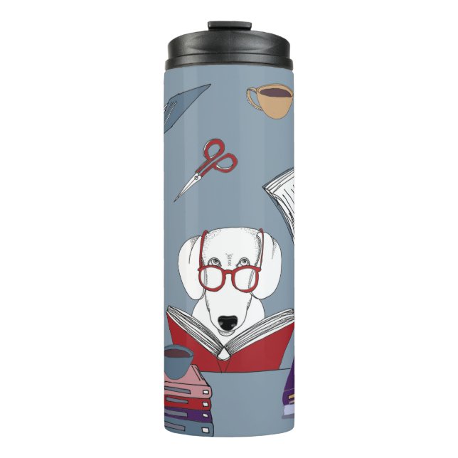 Garrafa Térmica Leitura de Cães (Frente)