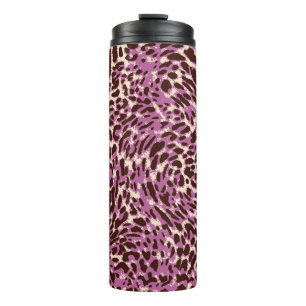 Garrafa Térmica Leopard Pattern, Leopard Print, Animal print, 