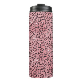 Garrafa Térmica Leopardo rosa - Imprimir brilho