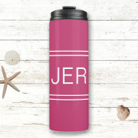 Letras Maiúsculas Monogramadas em Copos Chic Femin