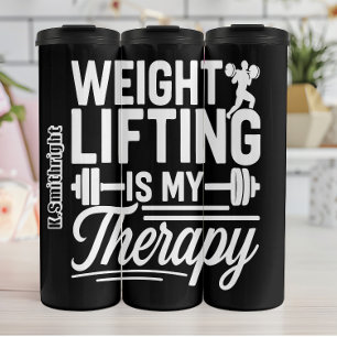 Garrafa Térmica Levantamento De Peso É Minha Terapia