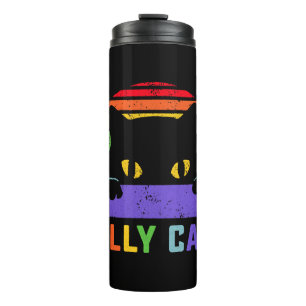 Garrafa Térmica Lgbt Ally Cat Be Kind Gay Rainbow Funny Lgbtq