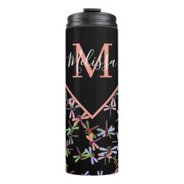 Garrafa Térmica libélulas coloridas personalizadas