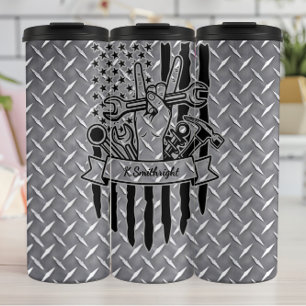 Garrafa Térmica Licenciatura Americana Mecânica da Paz Tumbler Tér