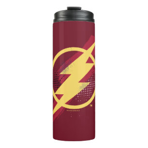 Garrafa Térmica Liga da Justiça  Símbolo Flash Pincel e Meio-Ton