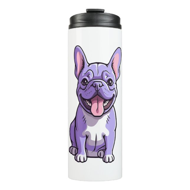 Garrafa Térmica Lilac French Bulldog (Frente)