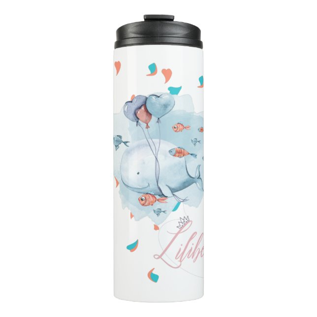 Garrafa Térmica Lilibet Nomeados Presentes de BALEIA Mágicos para  (Frente)