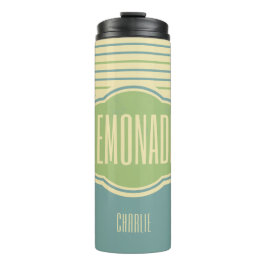 Garrafa Térmica "Limonada" nome personalizado tumbler