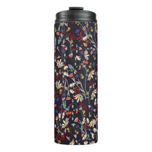 Garrafa Térmica Linda vintagem Padrão floral em muitos tipos