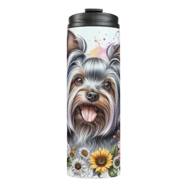 Garrafa Térmica Linda Yorkshire Terrier Dog (Frente)