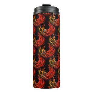 Garrafa Térmica Lindo Moderno Boho Elegante Padrão de Arte Abstrat