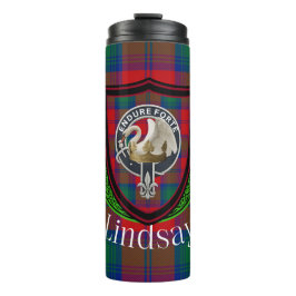Garrafa Térmica Lindsay Scottish Clan Tartan & Crest