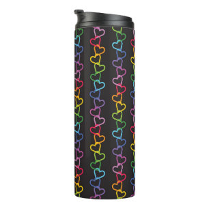 Garrafa Térmica Linked Love Rainbow Black
