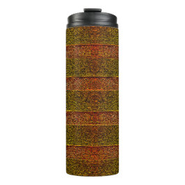 Garrafa Térmica Listras com relevo e sombreado, cor vermelha