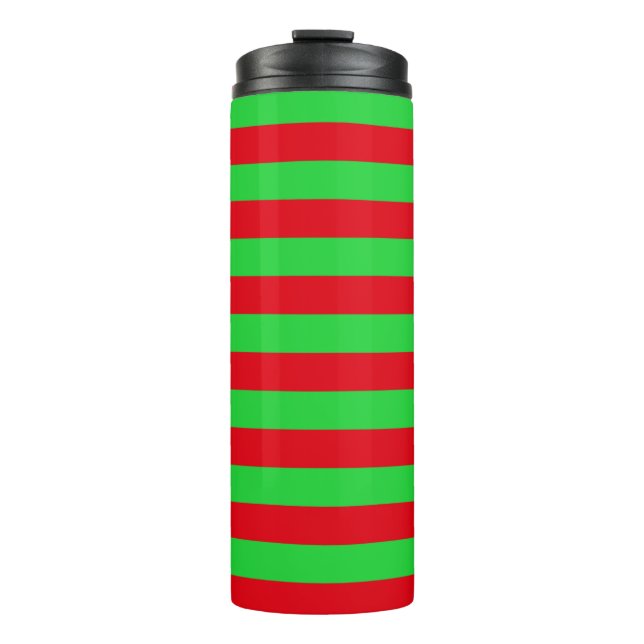 Garrafa Térmica Listras de Natal (Frente)