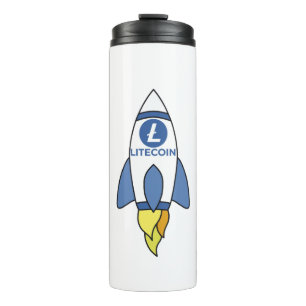 Garrafa Térmica Litecoin To The Moon Rocket