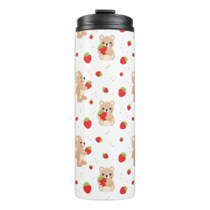 Garrafa Térmica Little teddy bear with strawberry