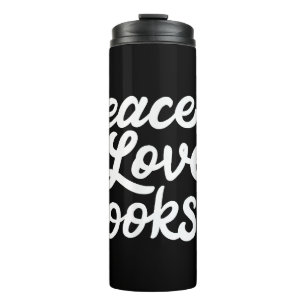 Garrafa Térmica Livros de Paz Geeky e Leitura Gota