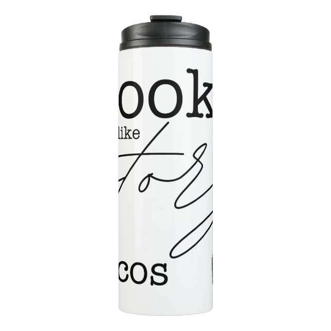 Garrafa Térmica Livros são como Tacos de História (Frente)