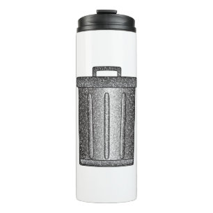 Garrafa Térmica Lixo da Glitter