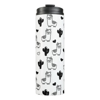 Garrafa Térmica Llamas e Cactus Tumbler, Tumbler Insulado