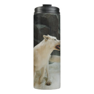 Garrafa Térmica Lobo Branco