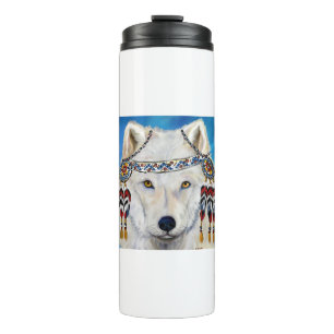 Garrafa Térmica Lobo Branco