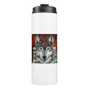 Garrafa Térmica Lobo Cinzento
