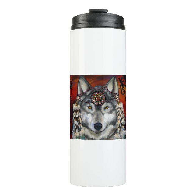 Garrafa Térmica Lobo Cinzento (Frente)