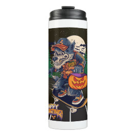 GARRAFA TÉRMICA  LOBO NO HALLOWEEN