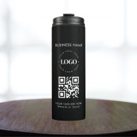 Logotipo de empresa personalizado Código QR e text