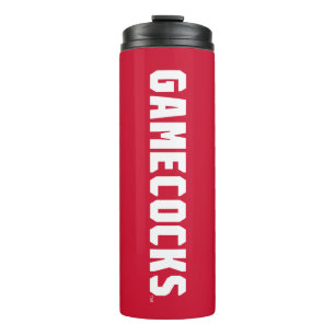 Garrafa Térmica Logotipo Vermelho dos Gamecocks da Universidade Es