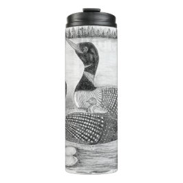 Garrafa Térmica Loon Family Natando Tumbler Térmico