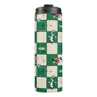 Garrafa Térmica LOONEY TUNES™ Padrão de Grade de Futebol
