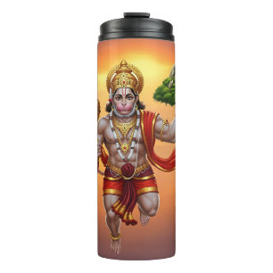 Garrafa Térmica Lord Hanuman Voando Levantando Montanha