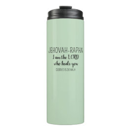 Garrafa Térmica Lord Who Heals Light Green Simple Christian