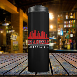 Garrafa Térmica Los Angeles California Beautiful Skyline