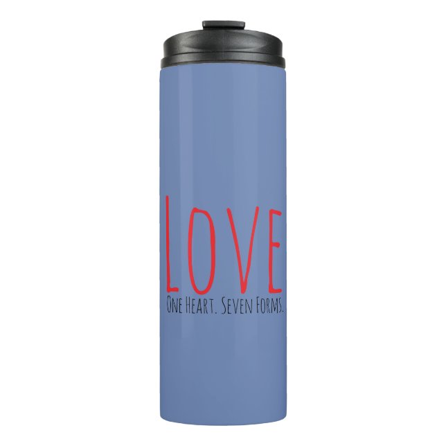 Garrafa Térmica Love - One Heart. Seven Forms Thermal Tumbler (Frente)