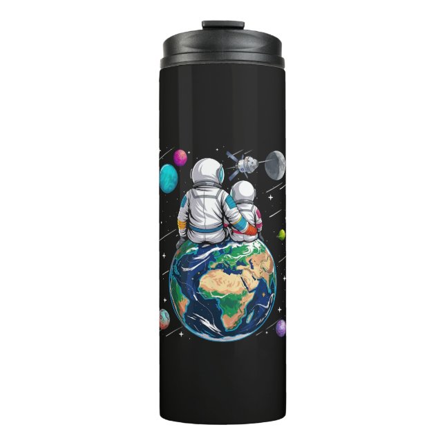Garrafa Térmica Lua e Astronauta (Frente)