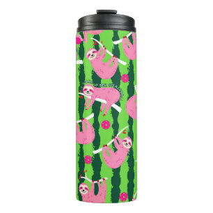 Garrafa Térmica Luminosas-de-piclebol cor-de-rosa 🦥