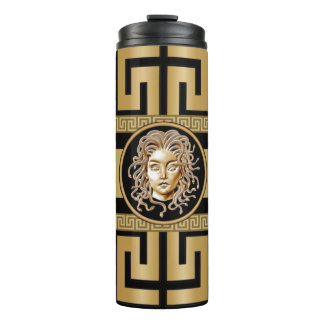 Garrafa Térmica Luxury Medusa Dourada