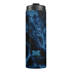 Garrafa Térmica Luz Monogrammed - brilho azul