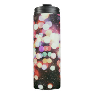 Garrafa Térmica Luzes desfocadas: entretenimento desfocado.