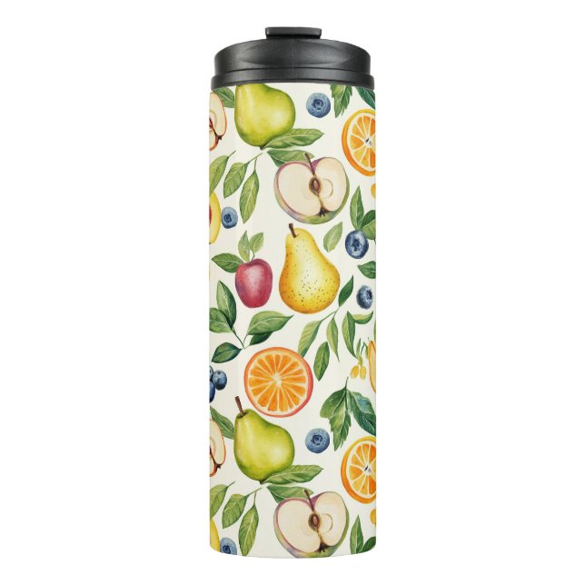Garrafa Térmica Maçãs Peras Mirtilos Laranjas Frutas (Frente)