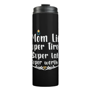 Garrafa Térmica Mãe Dando Presente Mãe A Vida Super Cansada