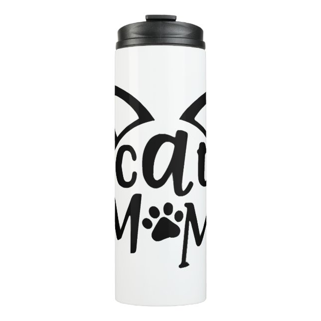 Garrafa Térmica Mãe de Gato            (Frente)